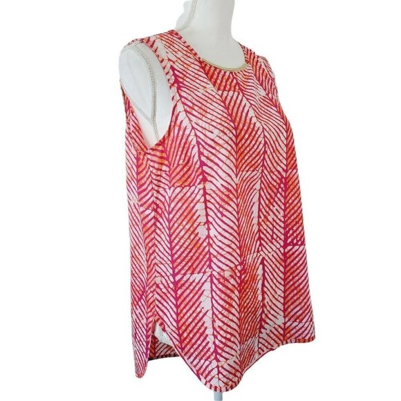 Michael Michael Kors Sleeveless Spring Summer Blouse Sz Sm Keyhole Back Bright - Picture 2 of 9